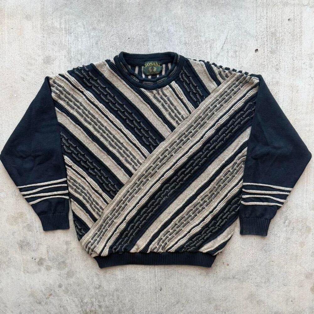 Vintage 90’s TOSANI 3d Knit Sweater  (XL)